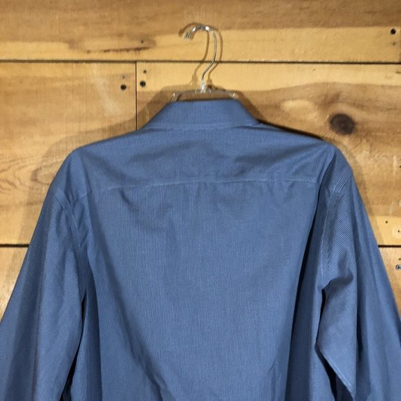 UNTUCKIT Wrinkle Free Button Up Shirt Mens Size Large Long Sleeve Checkered - Picture 8 of 10